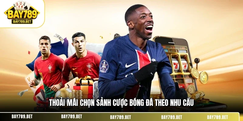 Thoải mái chọn sảnh cược bóng đá theo nhu cầu