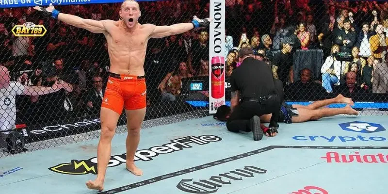 Cá cược MMA UFC Bay789: Kèo KO & Kinh nghiệm chọn sảnh 1 Sảnh cá cược MMA UFC Bay789 ghi nhận lượng lớn vé cược nhờ giao diện trực quan và kèo cược đa dạng.